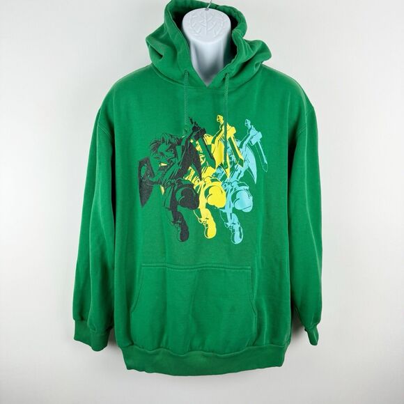 Nintendo Other - Y2K Nintendo Mens Hoodie Size Large Distressed Zelda Game Sweatshirt Green 2006